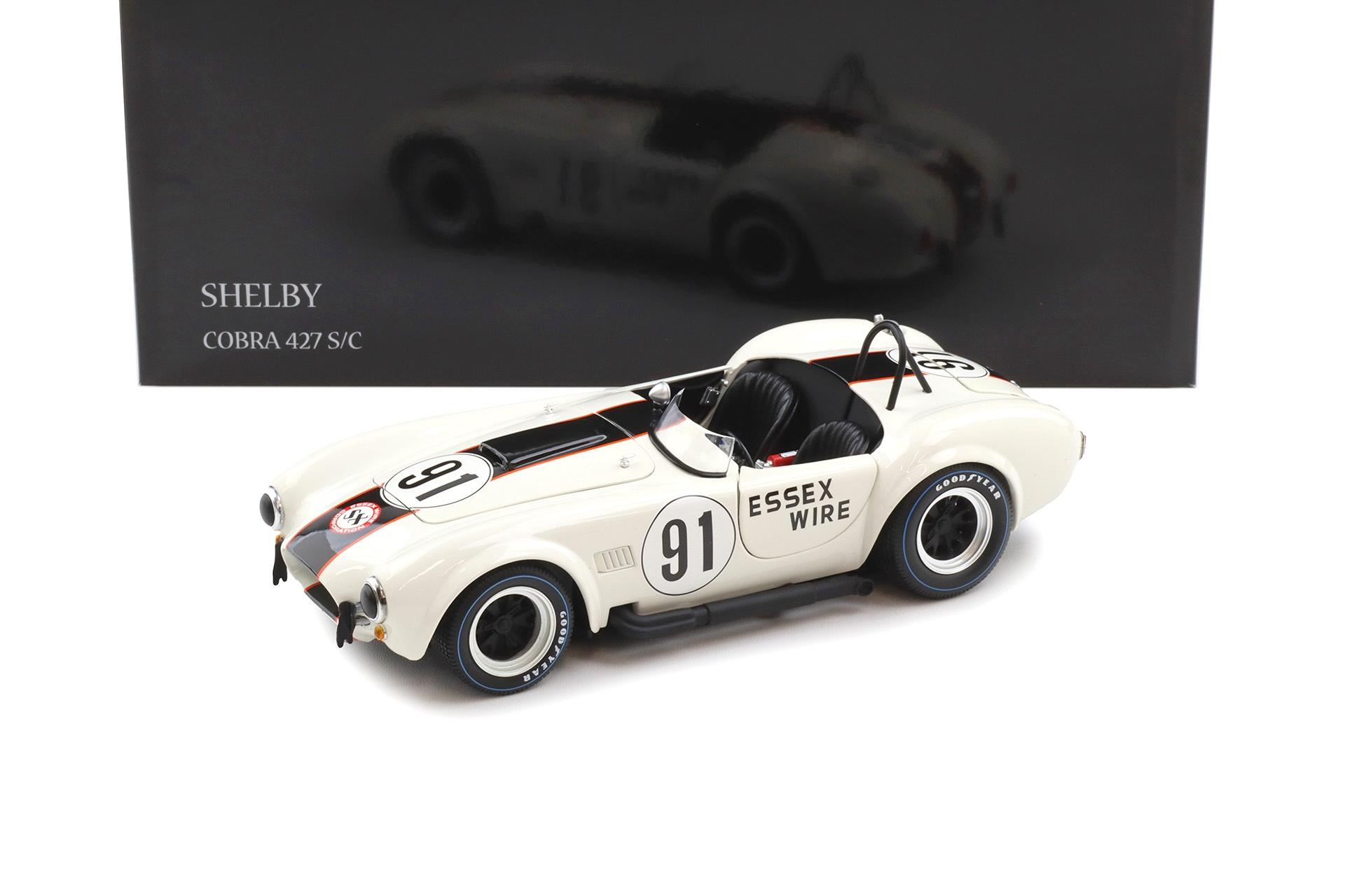 1:18 Kyosho Shelby Cobra 427 S/C #91 Essex Wire white/ dark blue 08047EW