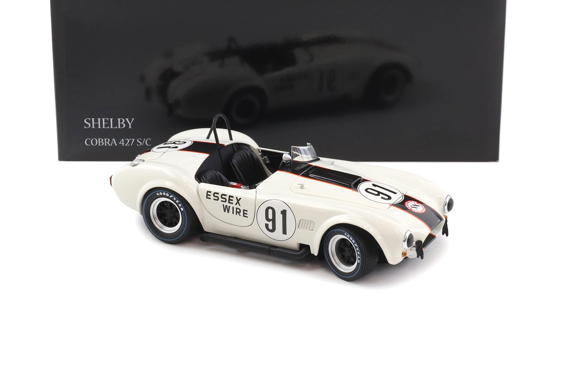 1:18 Kyosho Shelby Cobra 427 S/C #91 Essex Wire white/ dark blue 08047EW