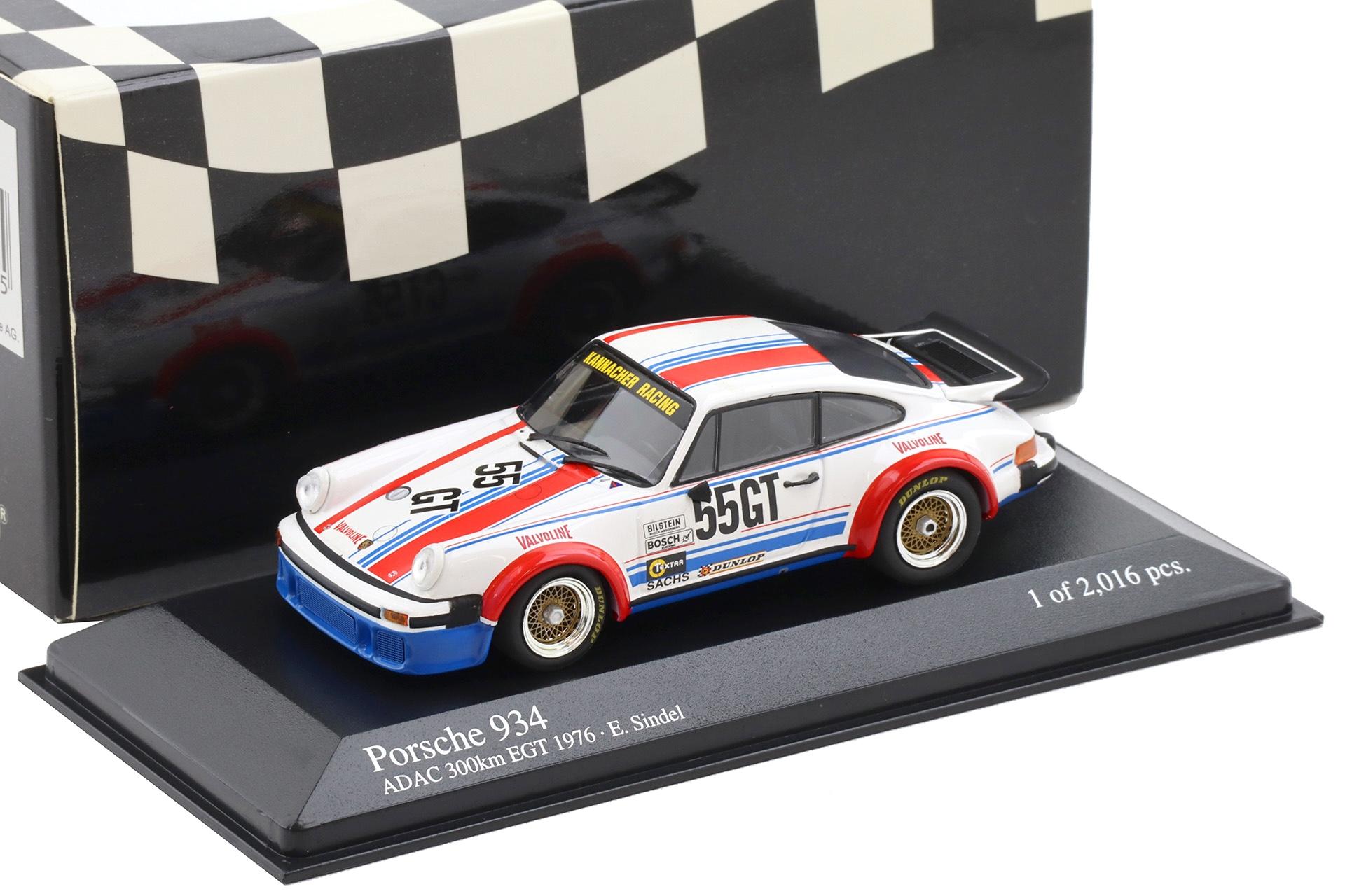 1:43 Minichamps Porsche 934 ADAC 300km Nürburgring EGT 1976 Eberhard Sindel
