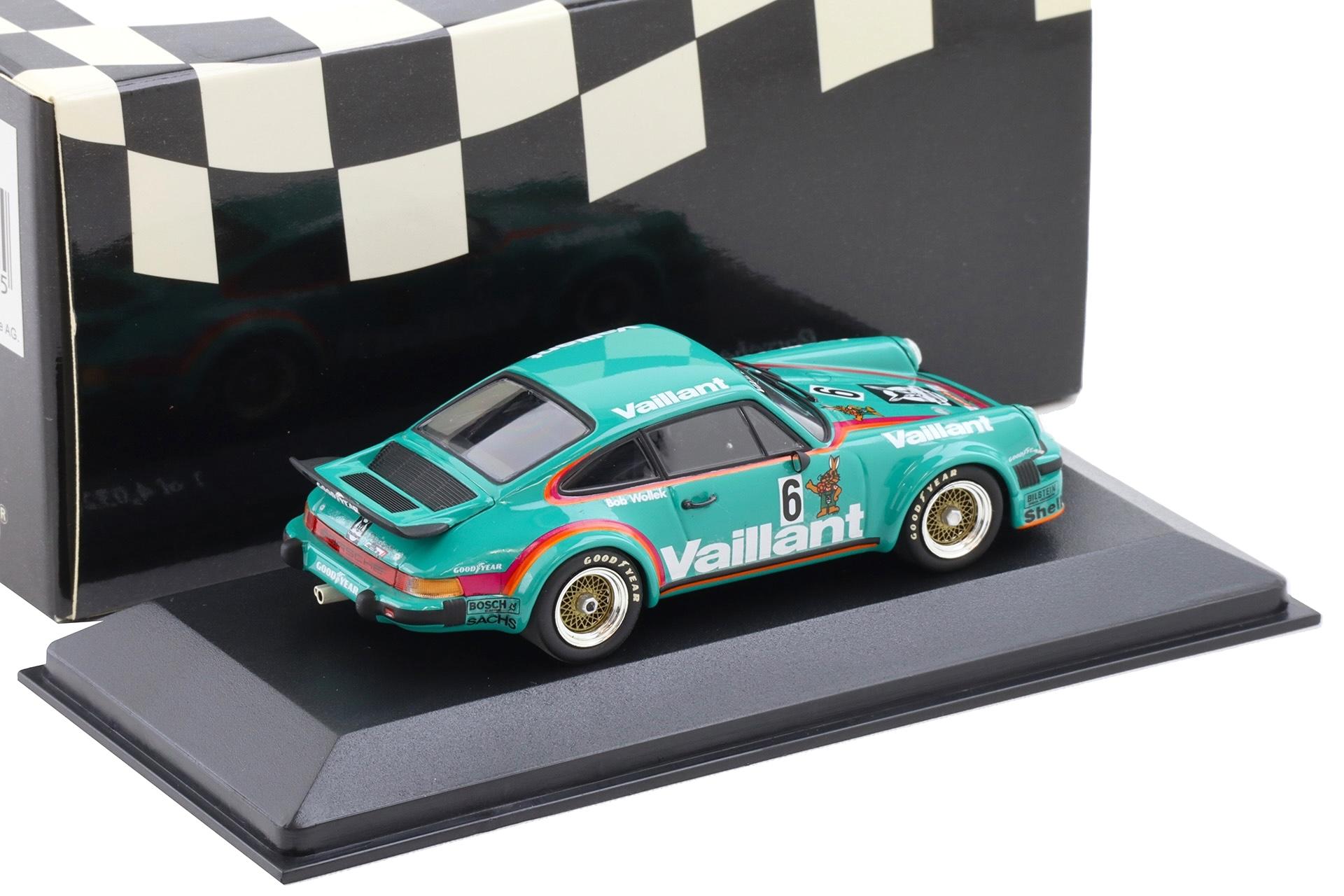 1:43 Minichamps Porsche 934 Winner Norisring DRM 1976 Vaillant #6 Bob Wollek
