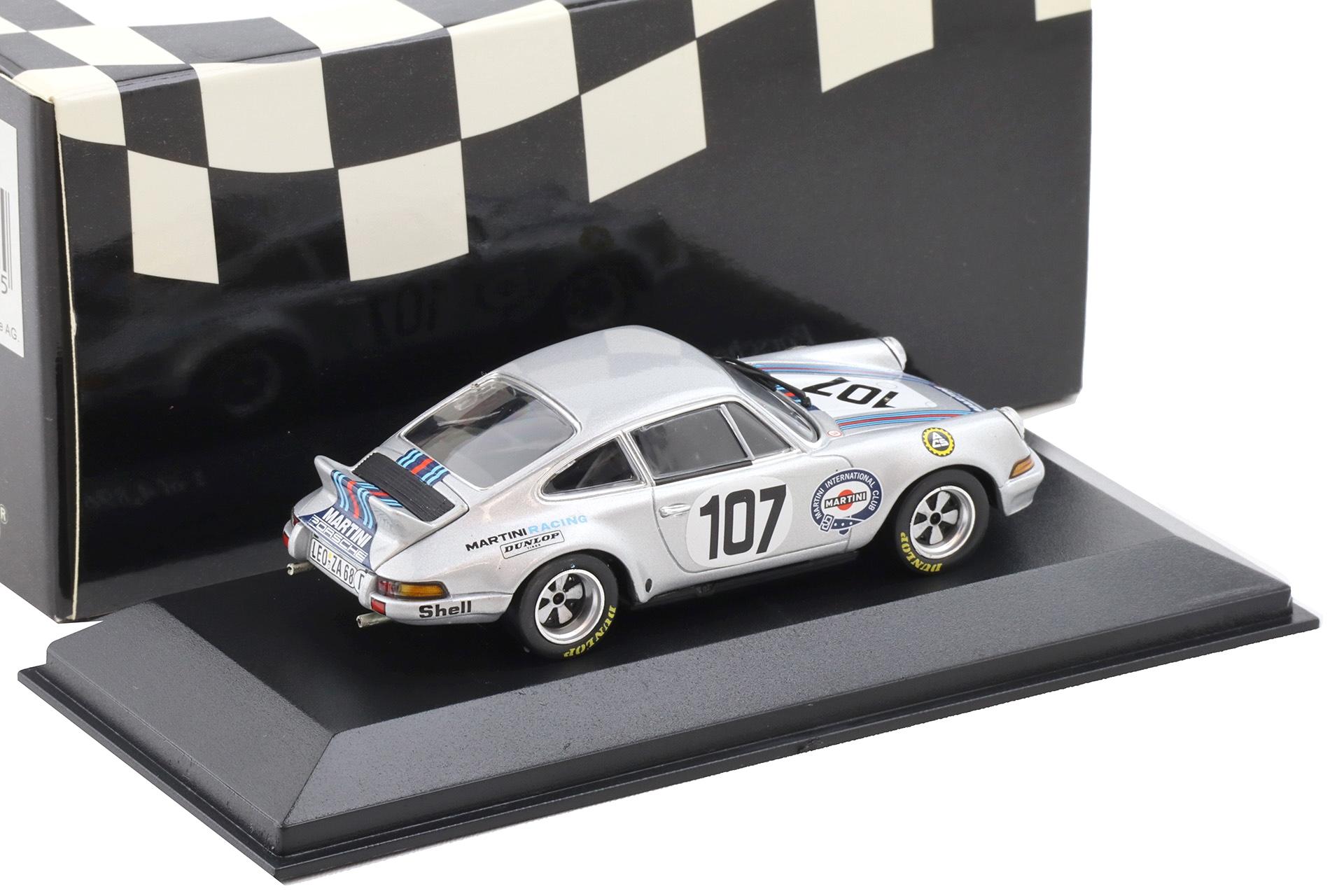 1:43 Minichamps Porsche 911 RSR 2.8 Targa Florio 1973 Martini #107 Pucci/Steckkönig