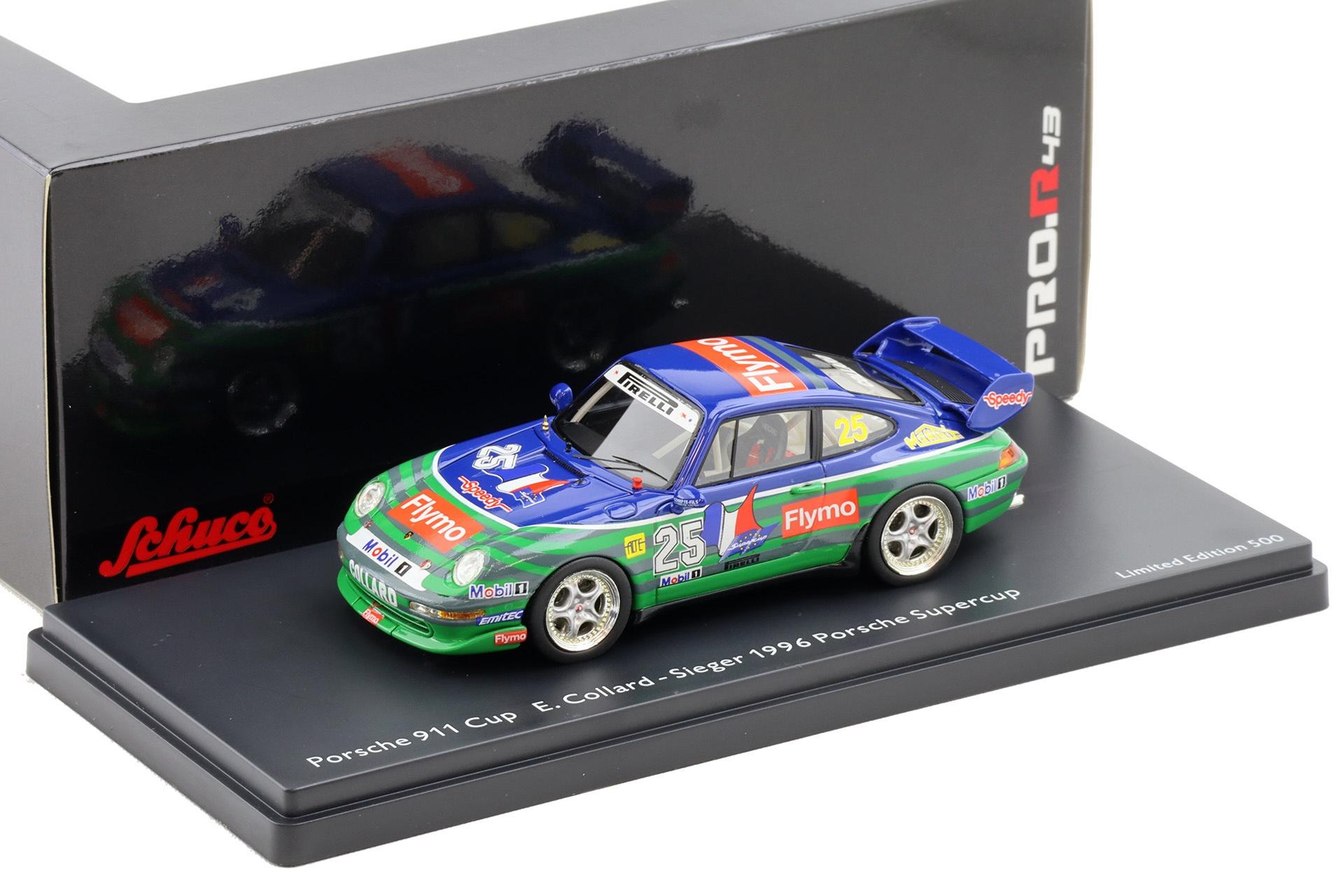 1:43 Schuco PRO.R43 Porsche 911 993 Cup Supercup #25 Winner E.Collard 1996