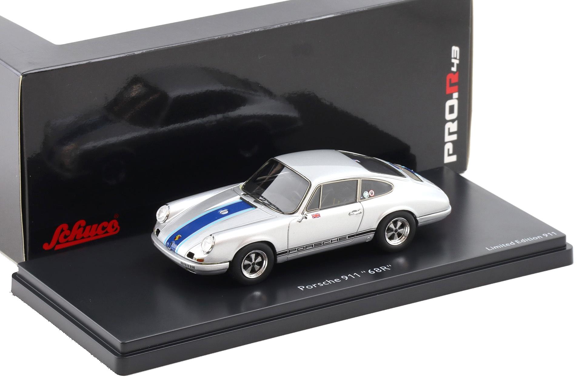 1:43 Schuco PRO.R43 Porsche 911 "68R" Coupe Magnus Walker silver