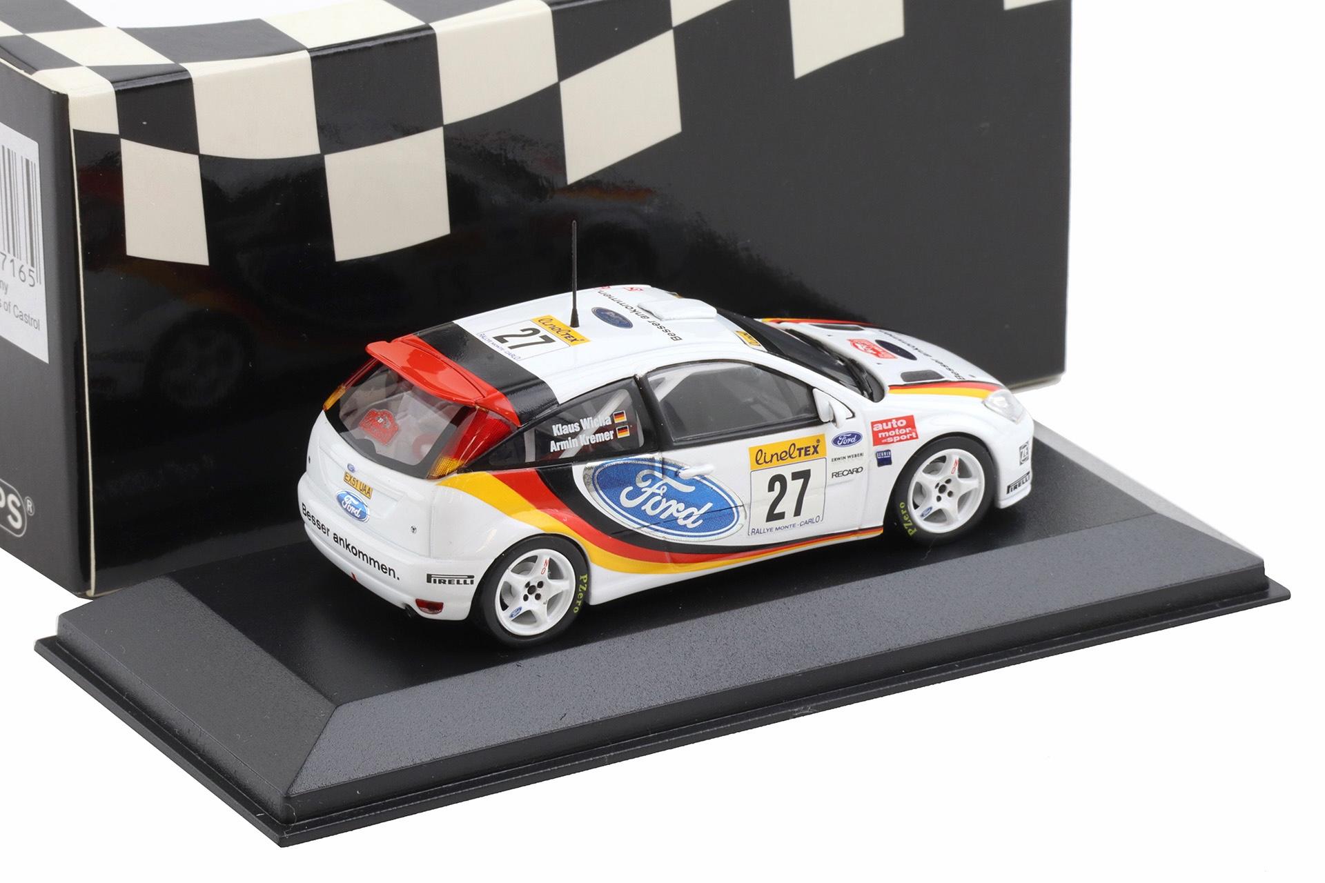 1:43 Minichamps Ford Focus RS WRC Rallye Monte Carlo 2002 Kremer/ Wicha #27
