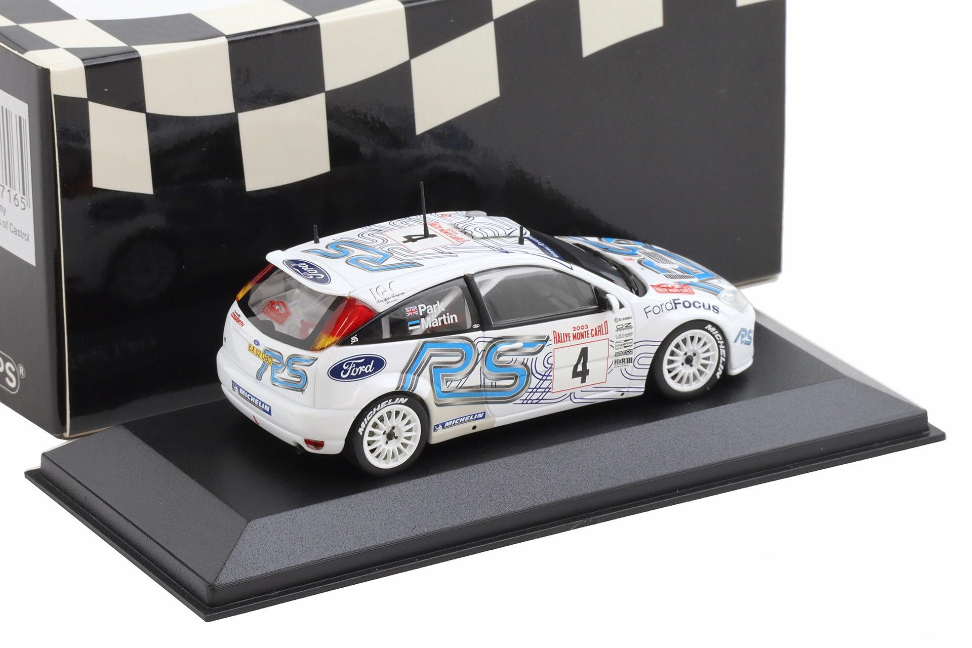 1:43 Minichamps Ford Focus RS WRC Rally Monte Carlo 2003 Märtin/Park #4