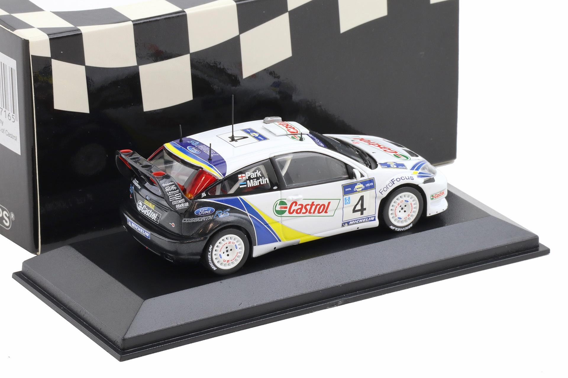 1:43 Minichamps Ford Focus RS WRC Rally Acropolis 2003 Winners Märtin/Park #4