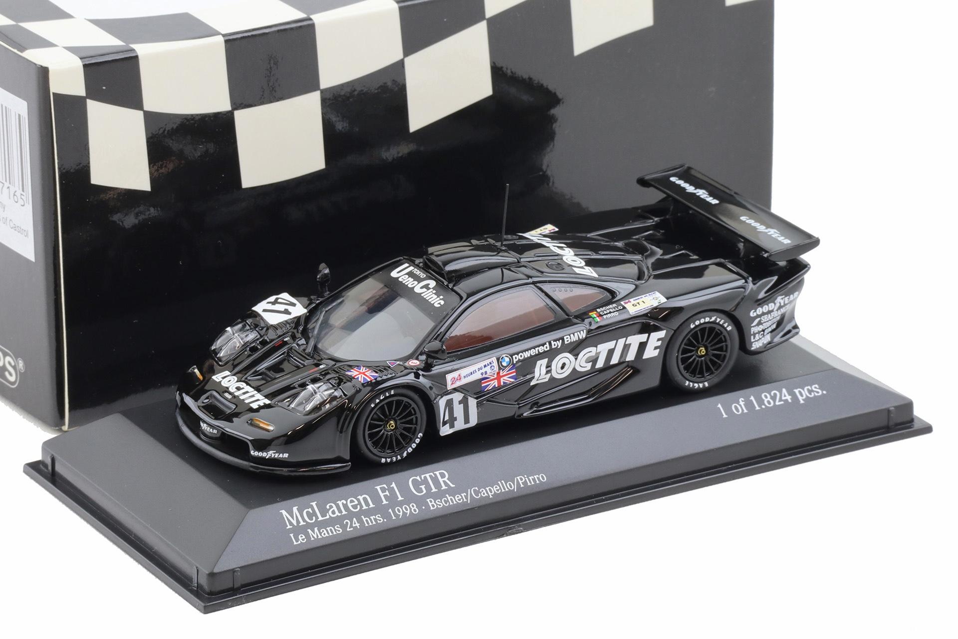 1:43 Minichamps McLaren F1 GTR Le Mans 1998 Team Davidoff/ Loctite #41