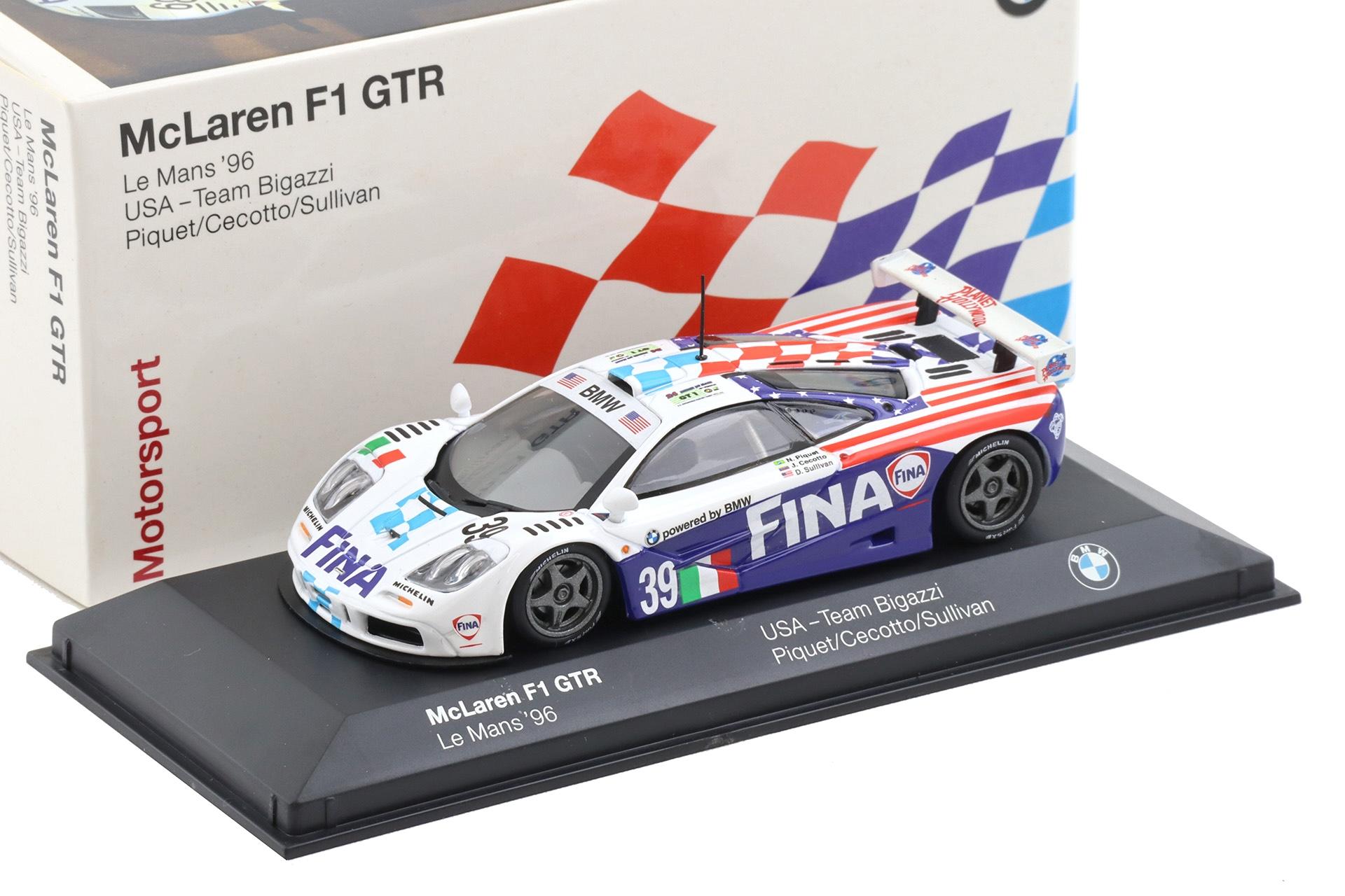 1:43 Minichamps McLaren F1 GTR Le Mans 1996 Team Bigazzi Piquet/Cecotto/Sullivan