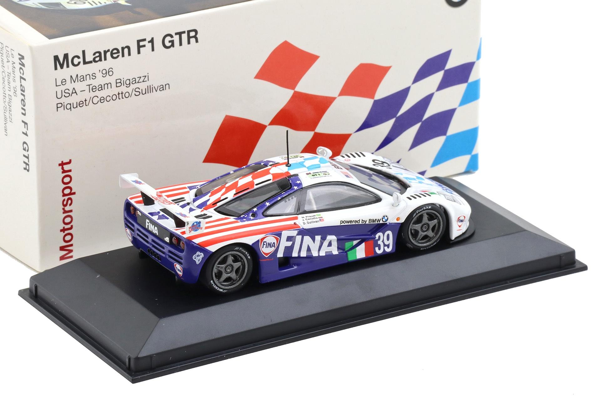 1:43 Minichamps McLaren F1 GTR Le Mans 1996 Team Bigazzi Piquet/Cecotto/Sullivan