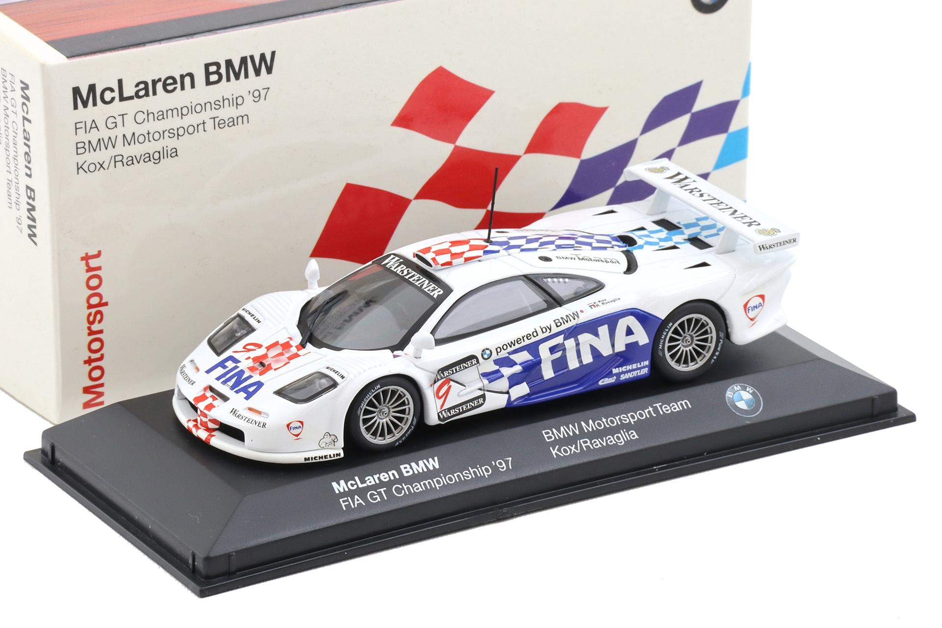 1:43 Minichamps BMW McLaren F1 FIA GT Championship 1997 Kox/Ravaglia #9