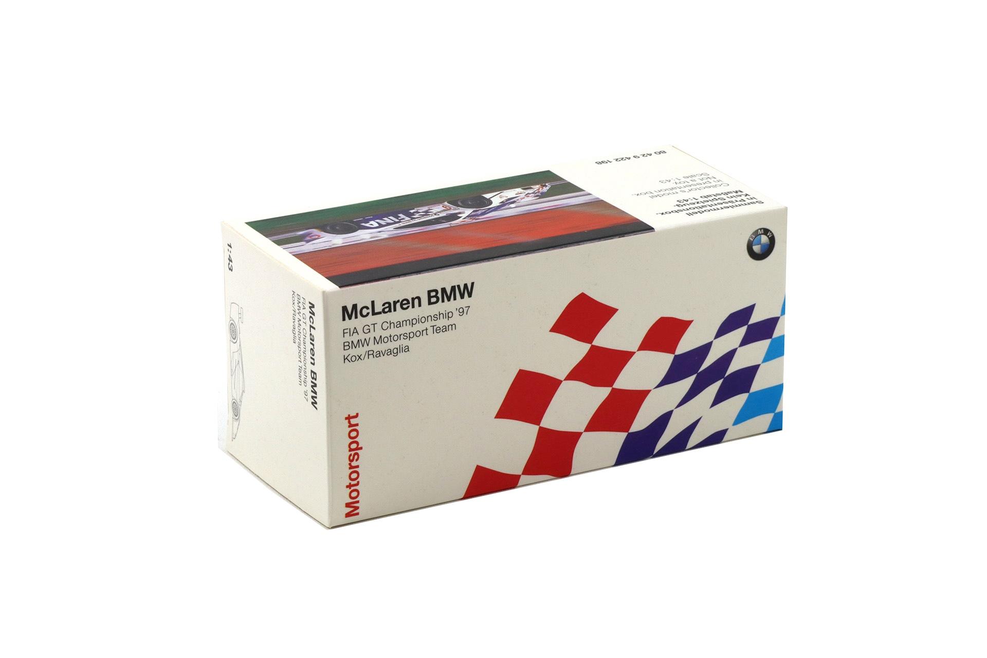 1:43 Minichamps BMW McLaren F1 FIA GT Championship 1997 Kox/Ravaglia #9