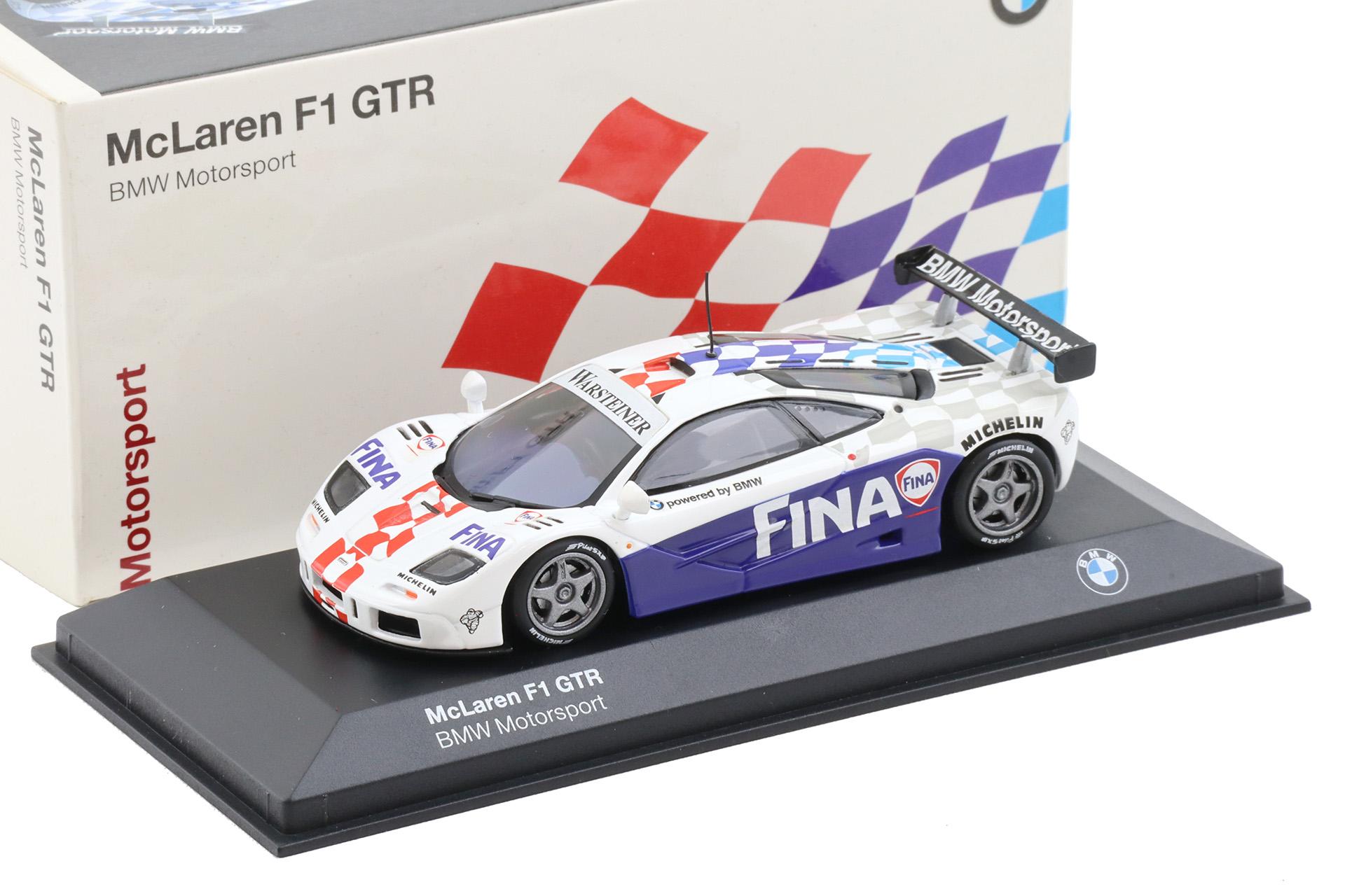1:43 Minichamps McLaren F1 GTR Presentation FINA BMW Motorsport