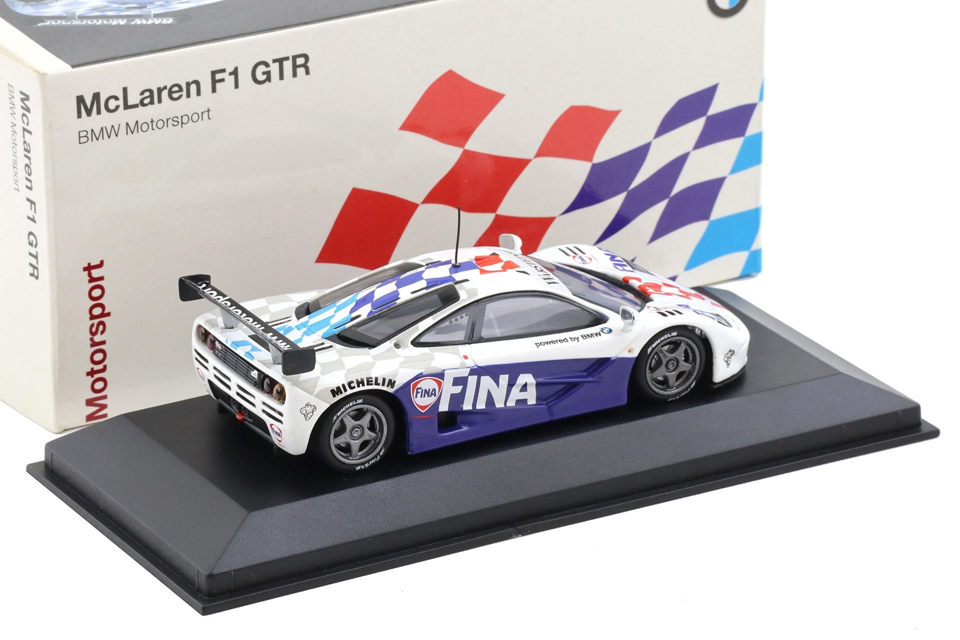 1:43 Minichamps McLaren F1 GTR Presentation FINA BMW Motorsport