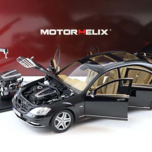 1:18 Motorhelix Mercedes S-Class S600L W221 Limousine Obsidian black M82204
