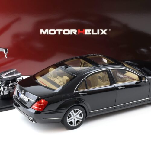 1:18 Motorhelix Mercedes S-Class S600L W221 Limousine Obsidian black M82204