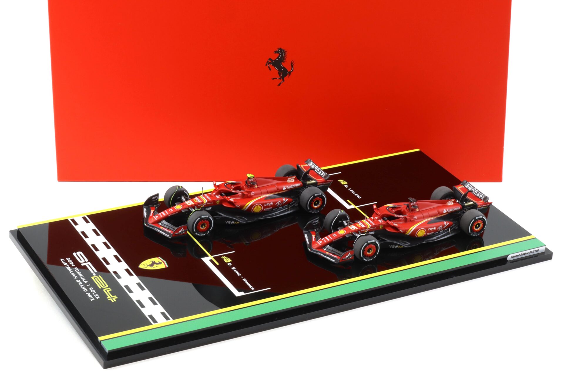 ID 101337 orig.jpg 1:43 BBR Ferrari SF-24 Australien GP 2024 Special Set Leclerc + Sainz - Limited 100 pcs.
