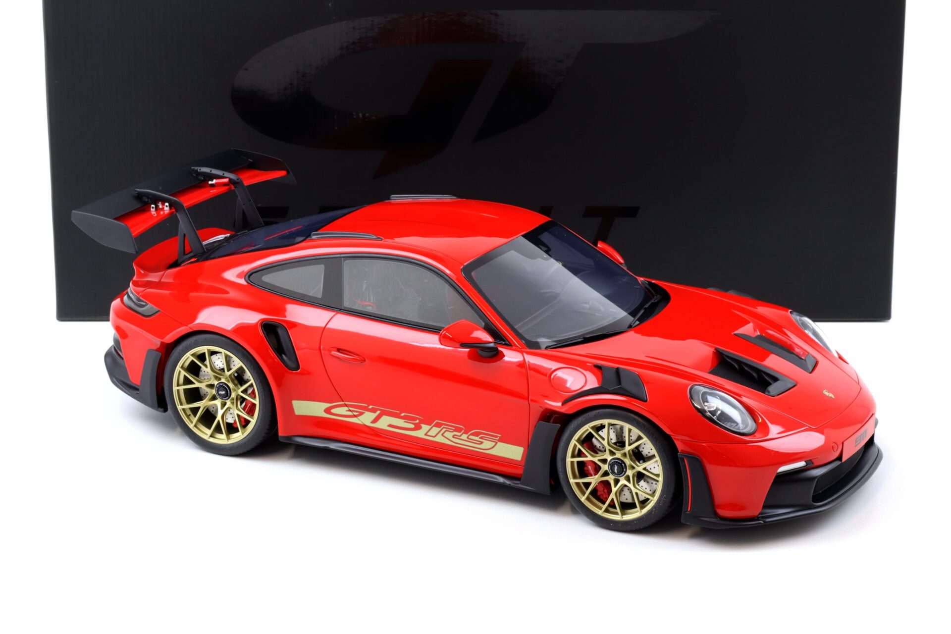 1:12 GT Spirit GT939 Porsche 911 992 GT3 RS Coupe Guards red/ gold wheels 2021