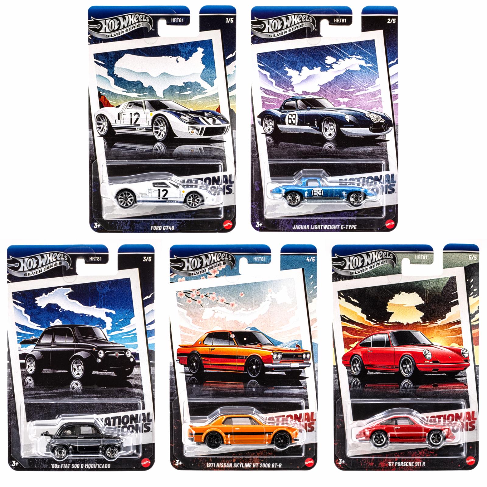 ID 101483 orig.jpg 1:64 Hot Wheels 2025 National Icons SET 5 pcs. HRT81-979G Porsche, Abarth, Ford