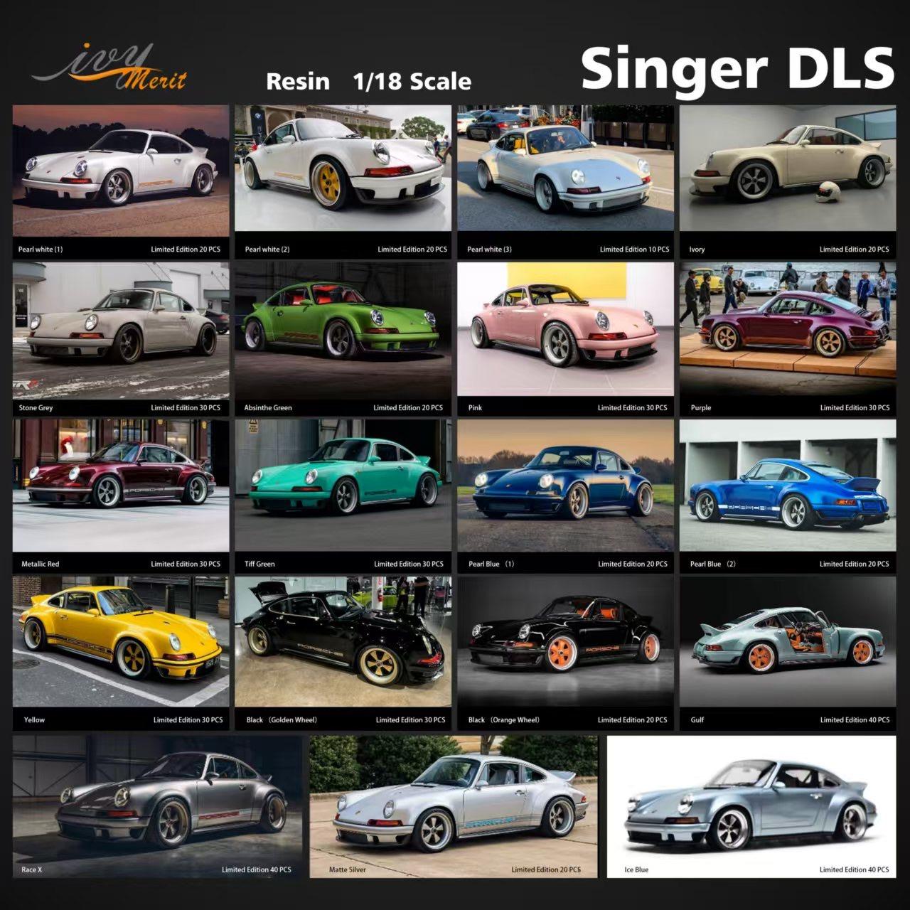 ID 101491 orig.jpg 1:18 IVY Model Merit Porsche 911 Singer DLS grayish white