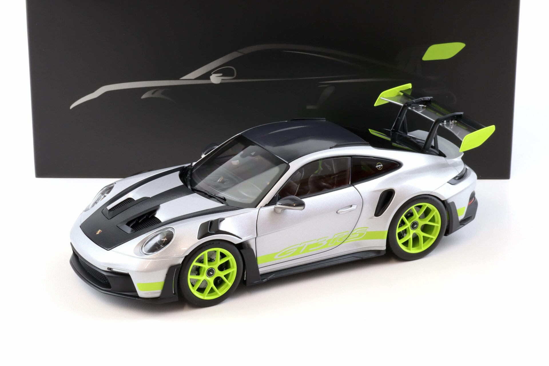 ID 102227 orig.jpg 1:18 Norev Porsche 911 992 GT3 RS Hockenheim Experience silver/ Acid WAP DEALER
