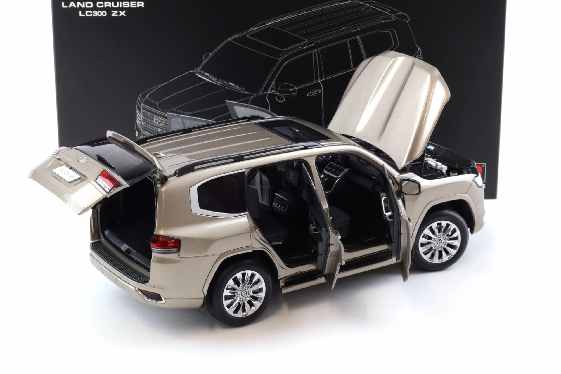 1:18 LCD Models Toyota Land Cruiser LC 300 ZX gold metallic