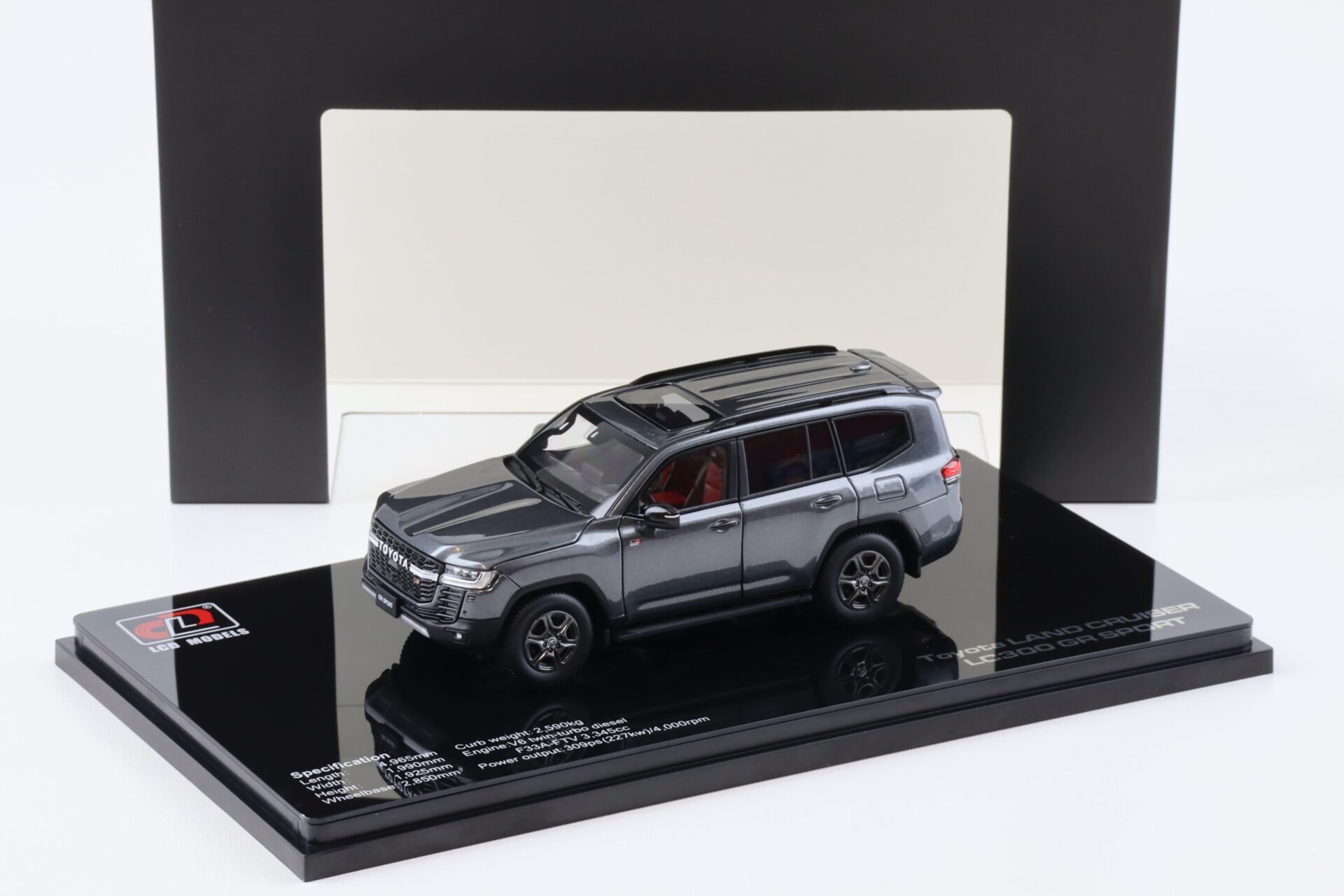 1:43 LCD Models Toyota Land Cruiser LC300 GR Sport grey metallic LCD43011-GR-GR
