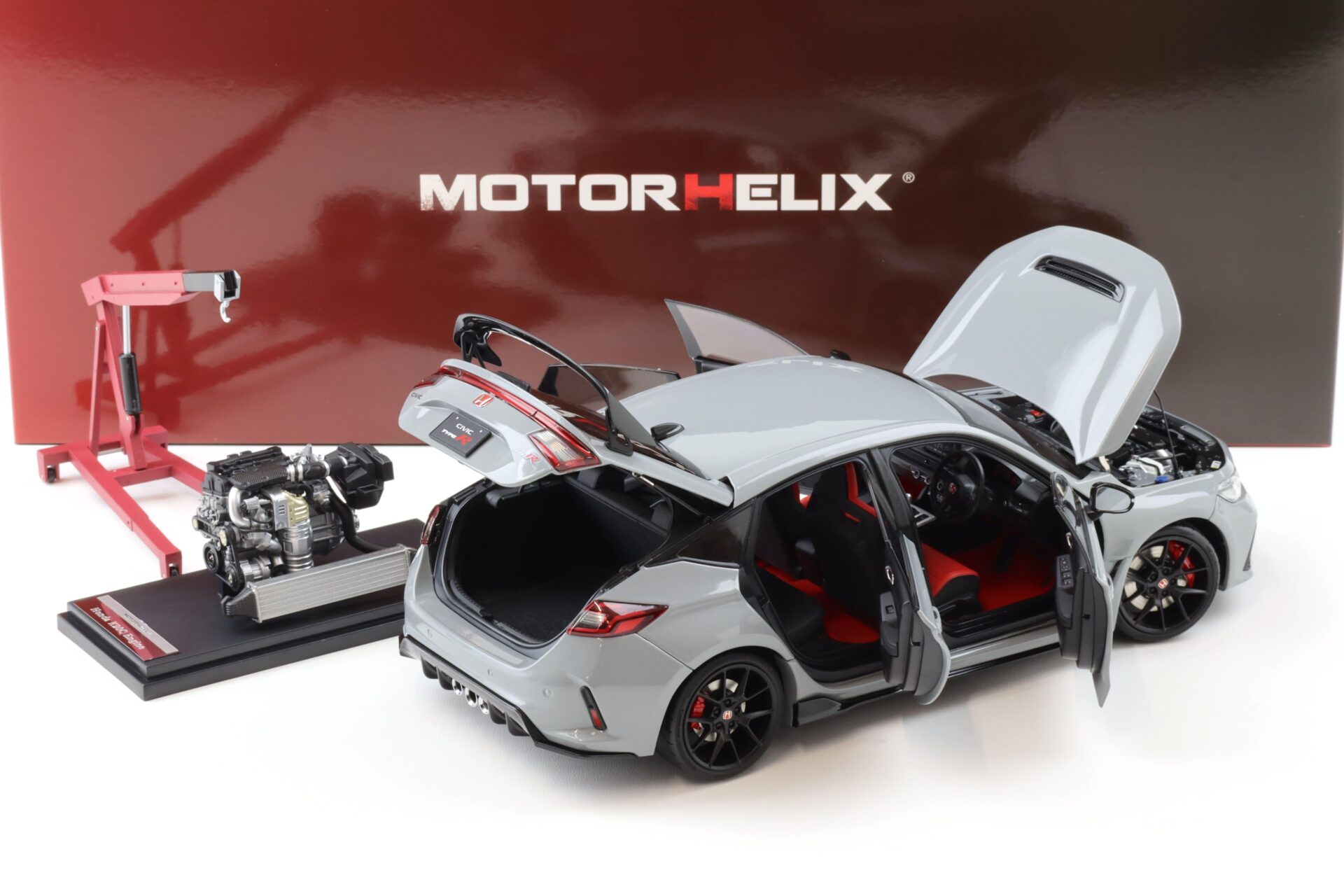 1:18 Motorhelix Honda Civic Type R (FL5) Sonic grey pearl 2022 M85305