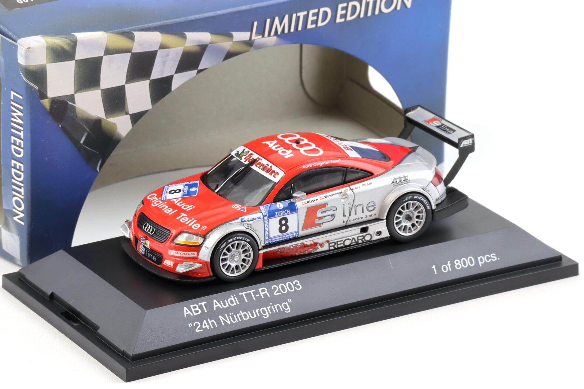 ID 103007 orig.jpg 1:43 Schuco ABT Audi TT-R 24h Nürburgring 2003 S-Line #8 Nissen / ABT