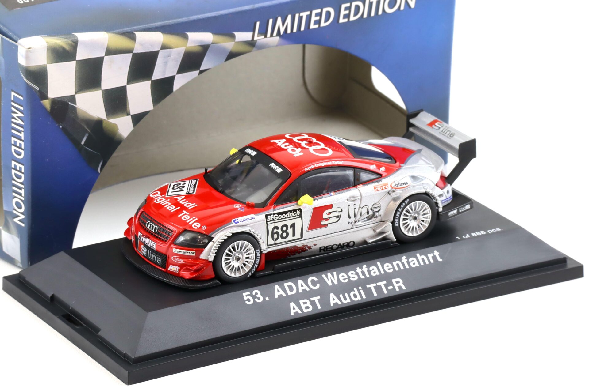 ID 103009 orig.jpg 1:43 Schuco ABT Audi TT-R 53.ADAC Westfalenfahrt S-Line #681 Wendlinger
