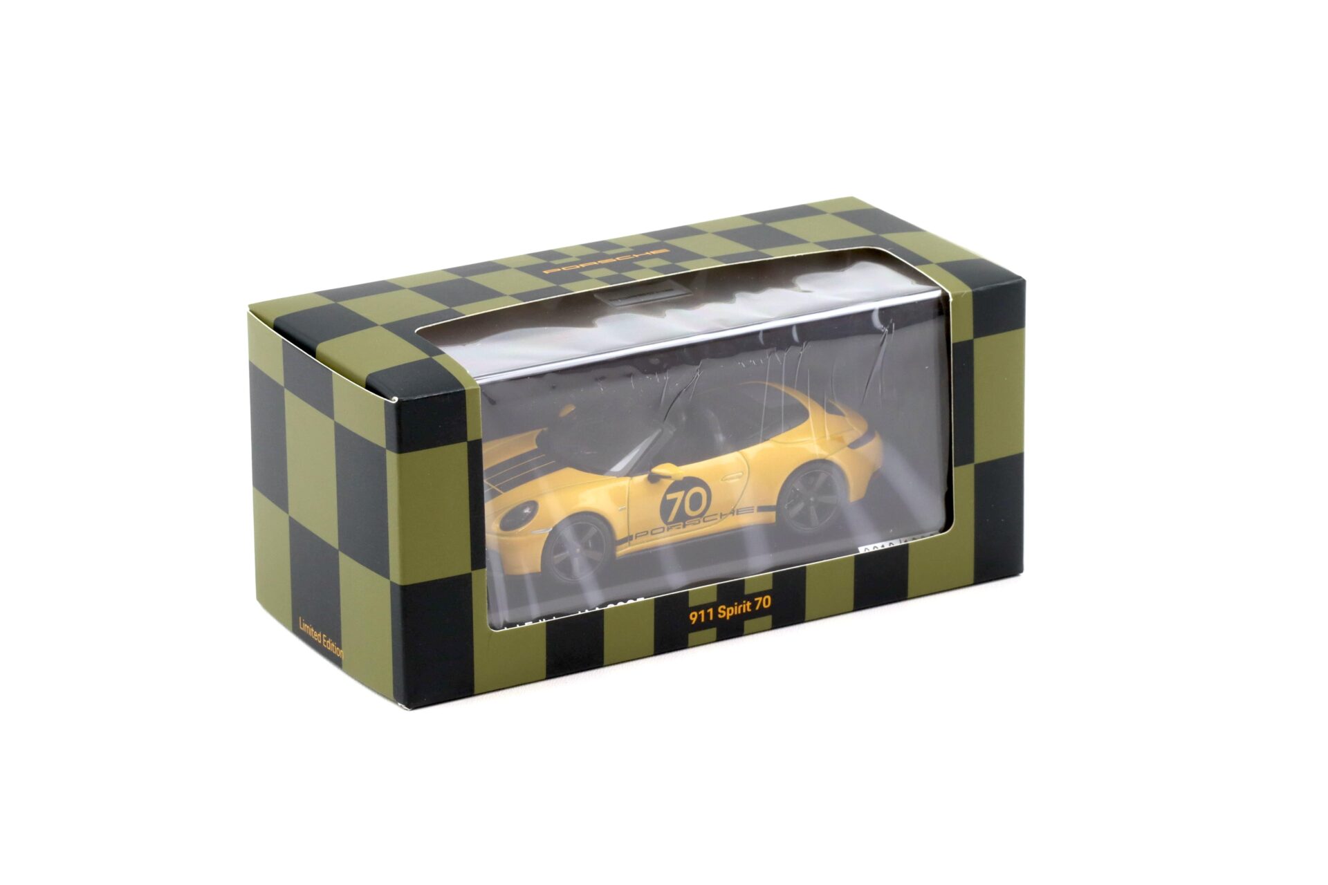 1:43 Spark Porsche 911 992.2 Convertible Spirit 70 Speed yellow