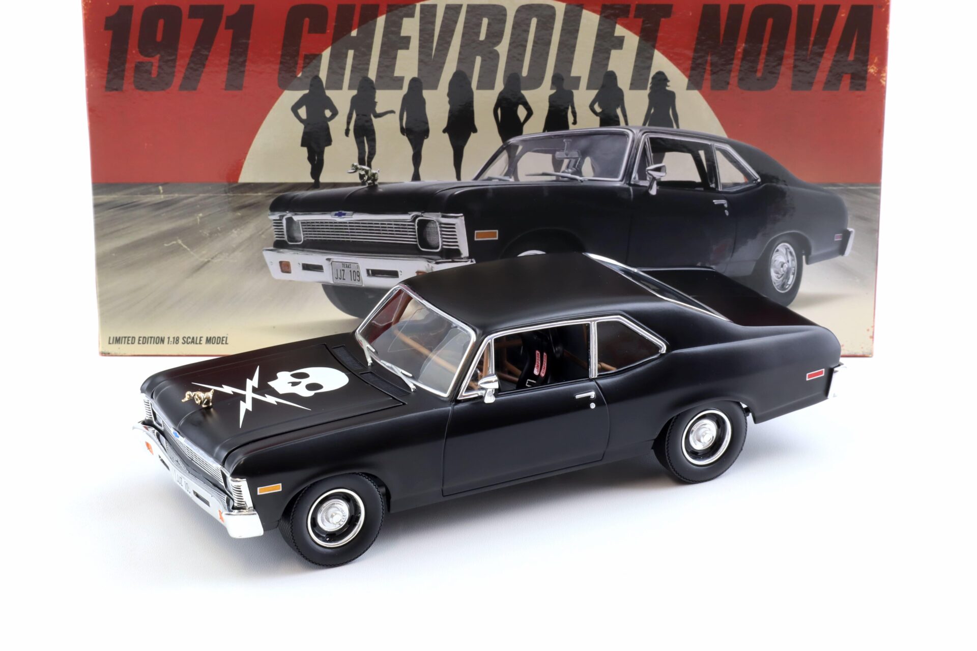 ID 103300 orig.jpg 1:18 GMP 1971 Chevrolet Nova Coupe matt black DEATH PROOF 18925