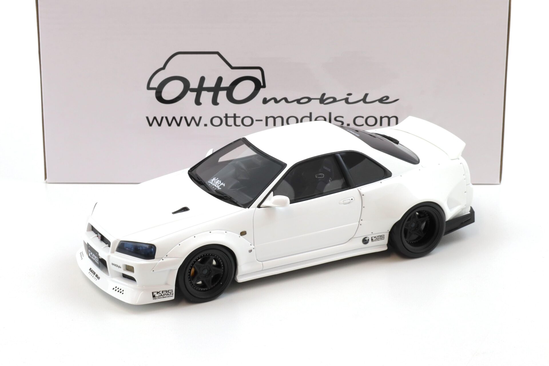 ID 103940 orig.jpg 1:18 OTTO mobile OT1135 Nissan Skyline GT-R R34 By KRC 2019 pearl white QX1