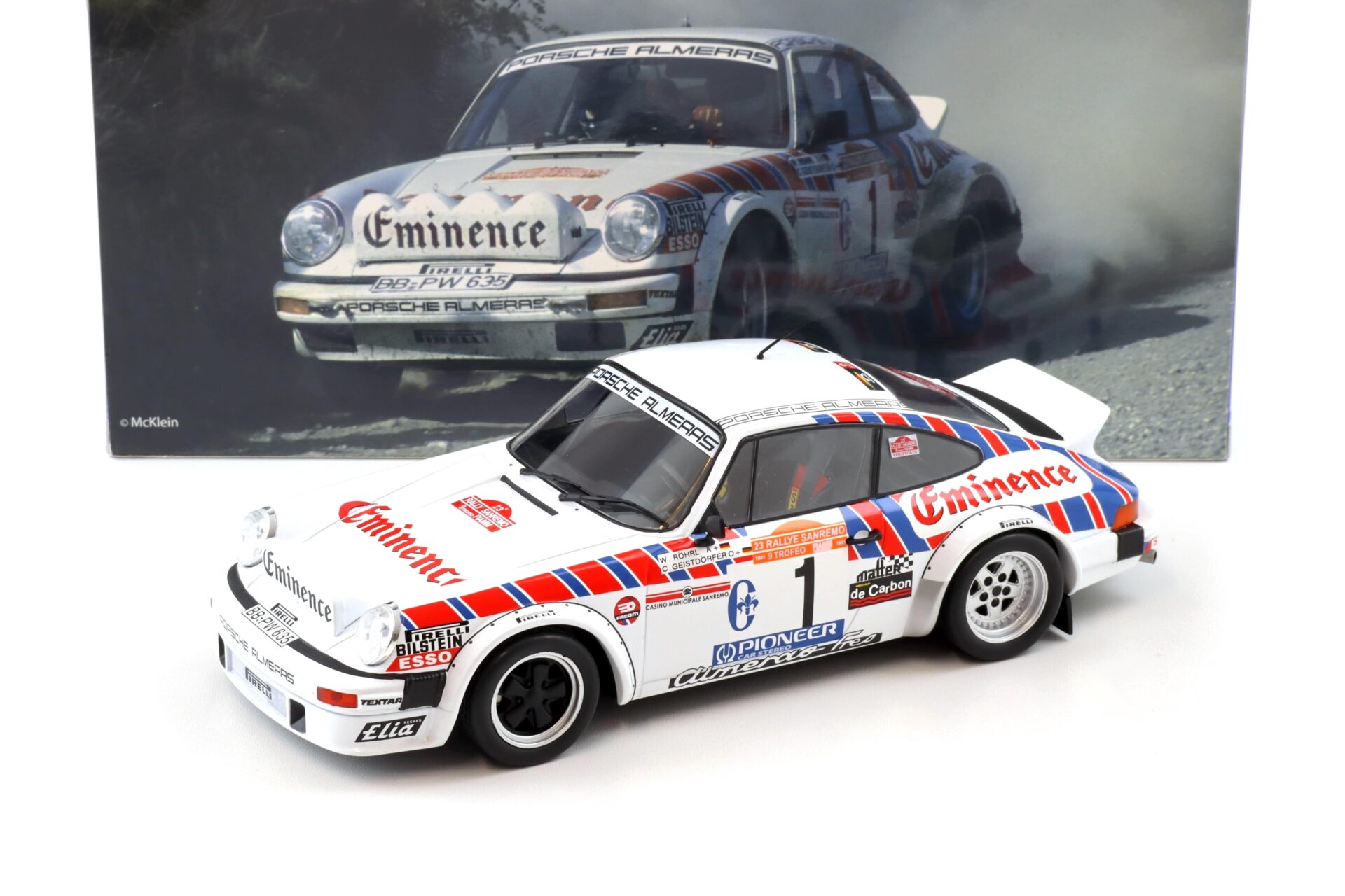 1:18 WERK83 Porsche 911 SC Gr.4 #1 Rallye San Remo 1981 Röhrl/ Geistdörfer