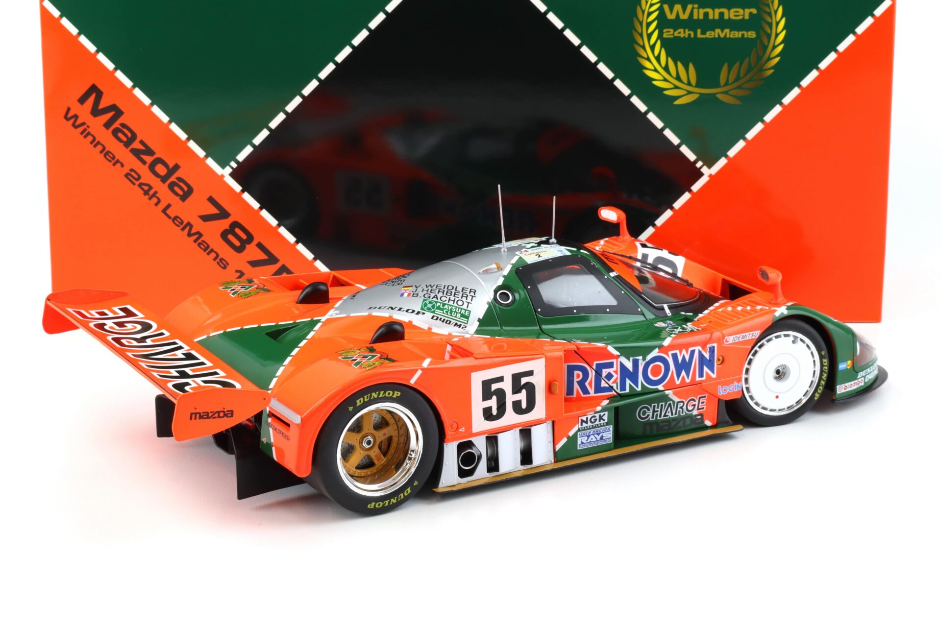 1:12 WERK83 Mazda 787B #55 Winner 24h Le Mans 1991 Weidler