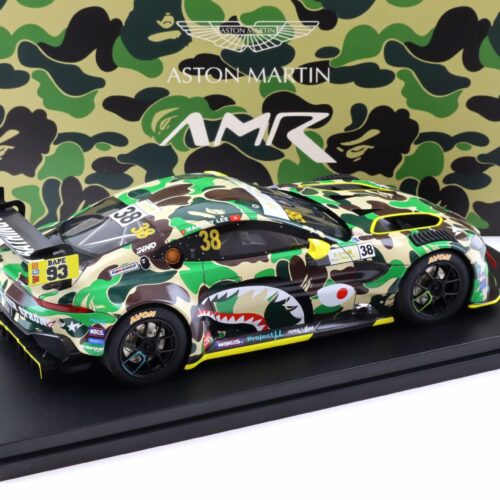 1:18 Pop Race x BAPE Aston Martin Vantage GT3 AMR Bathing Ape with display