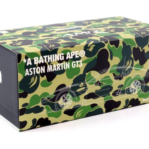 1:18 Pop Race x BAPE Aston Martin Vantage GT3 AMR Bathing Ape with display