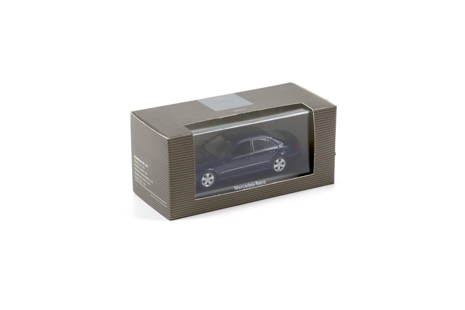 1:43 Minichamps Mercedes E-Klasse Limousine W211 tanzanite blue DEALER VERSION