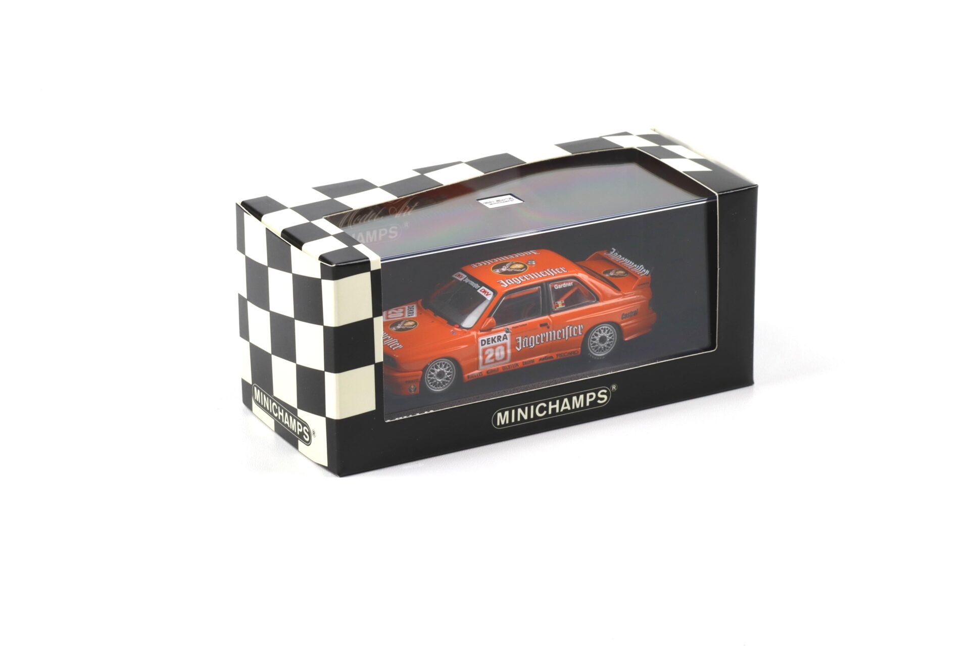 1:43 Minichamps BMW M3 E30 DTM 1992 Team Linder #20 Wayne Gardner