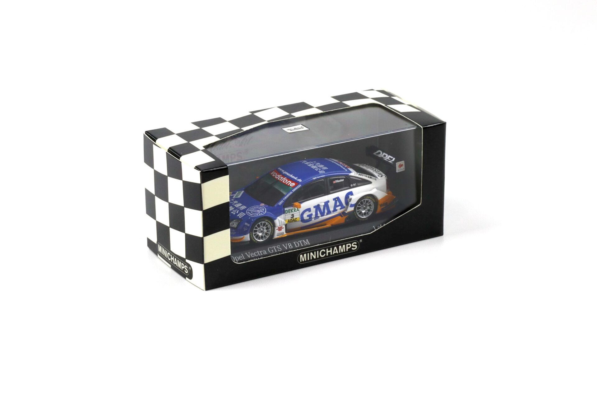 1:43 Minichamps Opel Vectra GTS V8 Shanghai DTM 2004 Fässler #3 OPC Team Phoenix