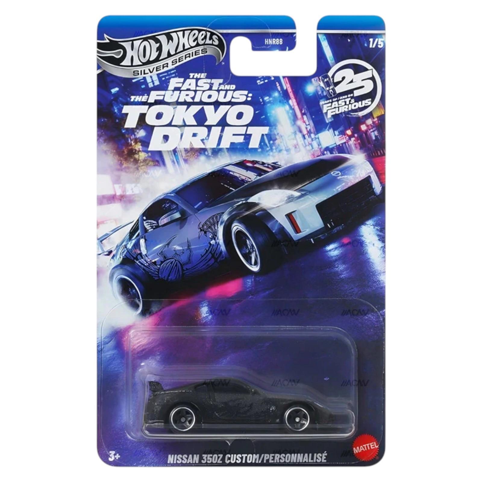 1:64 Hot Wheels 2025 Fast & Furious Tokyo Drift SET 5 pcs. 979M Nissan, Plymouth