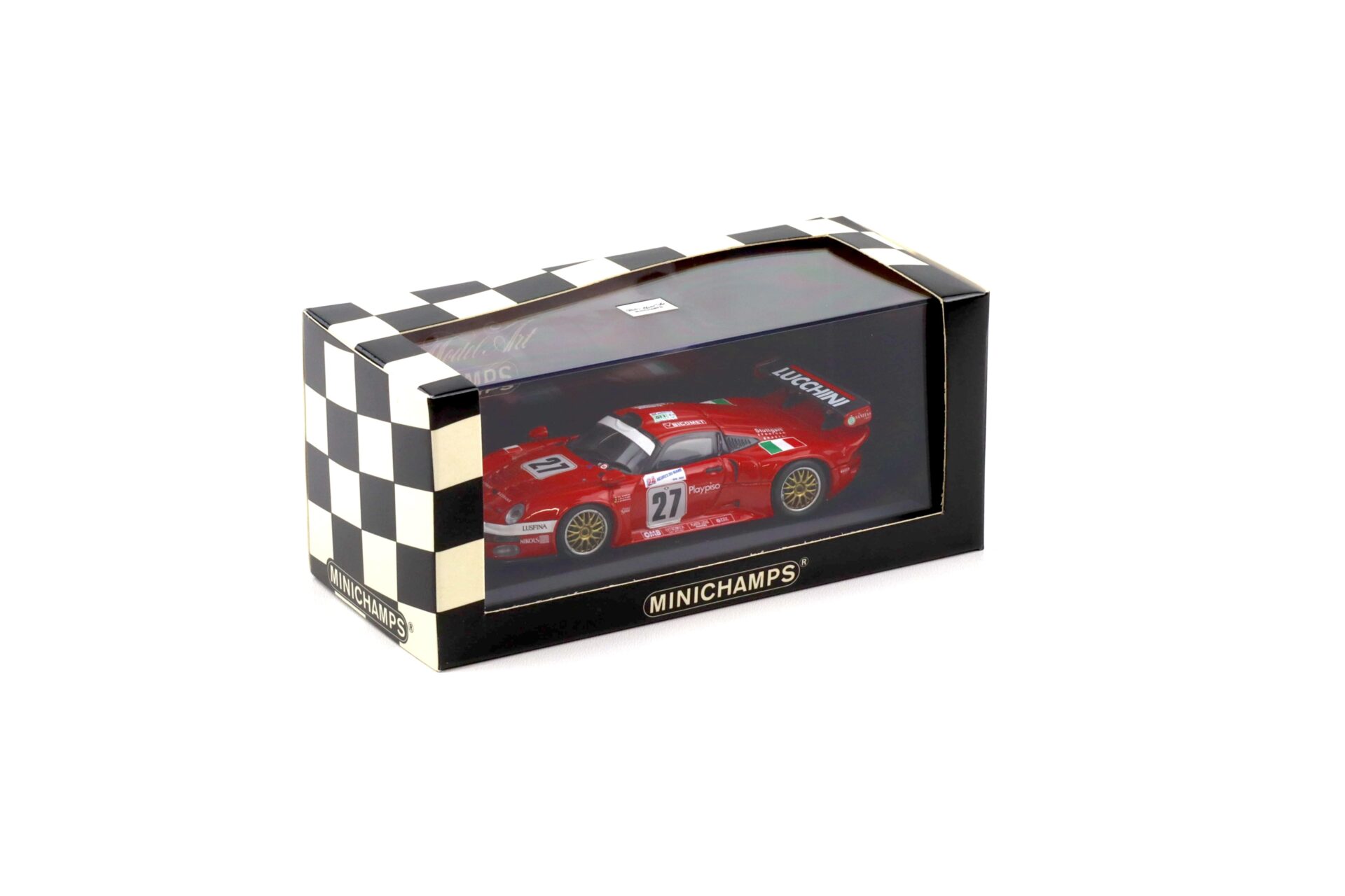 1:43 Minichamps Porsche 911 993 GT1 Le Mans 1997 BMS Scuderia Italia #27 Martini/ Hermans