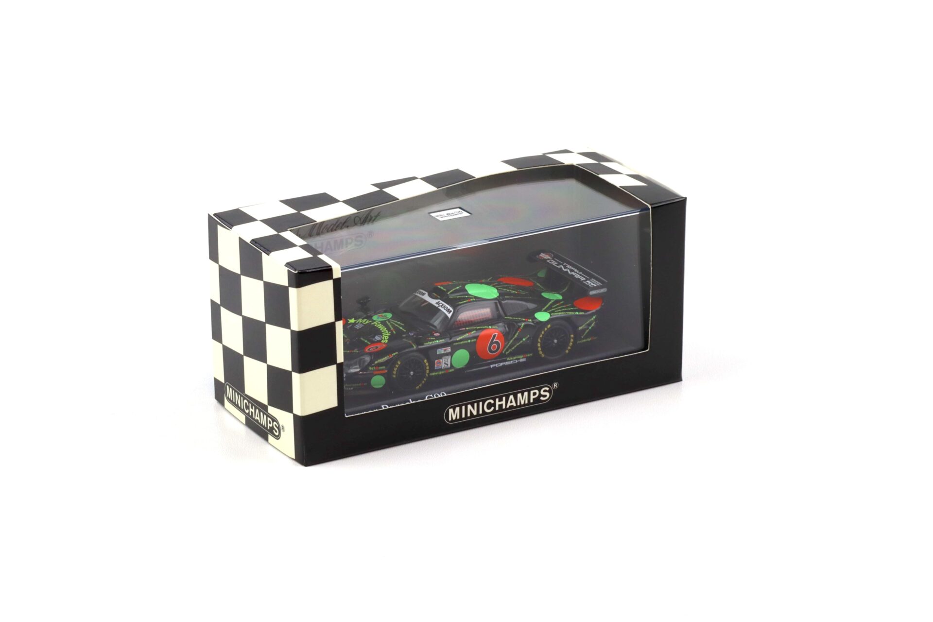 1:43 Minichamps Gunnar Porsche 911 996 GT1 G99 Barber Park 250 Gunnar Jeanette #6