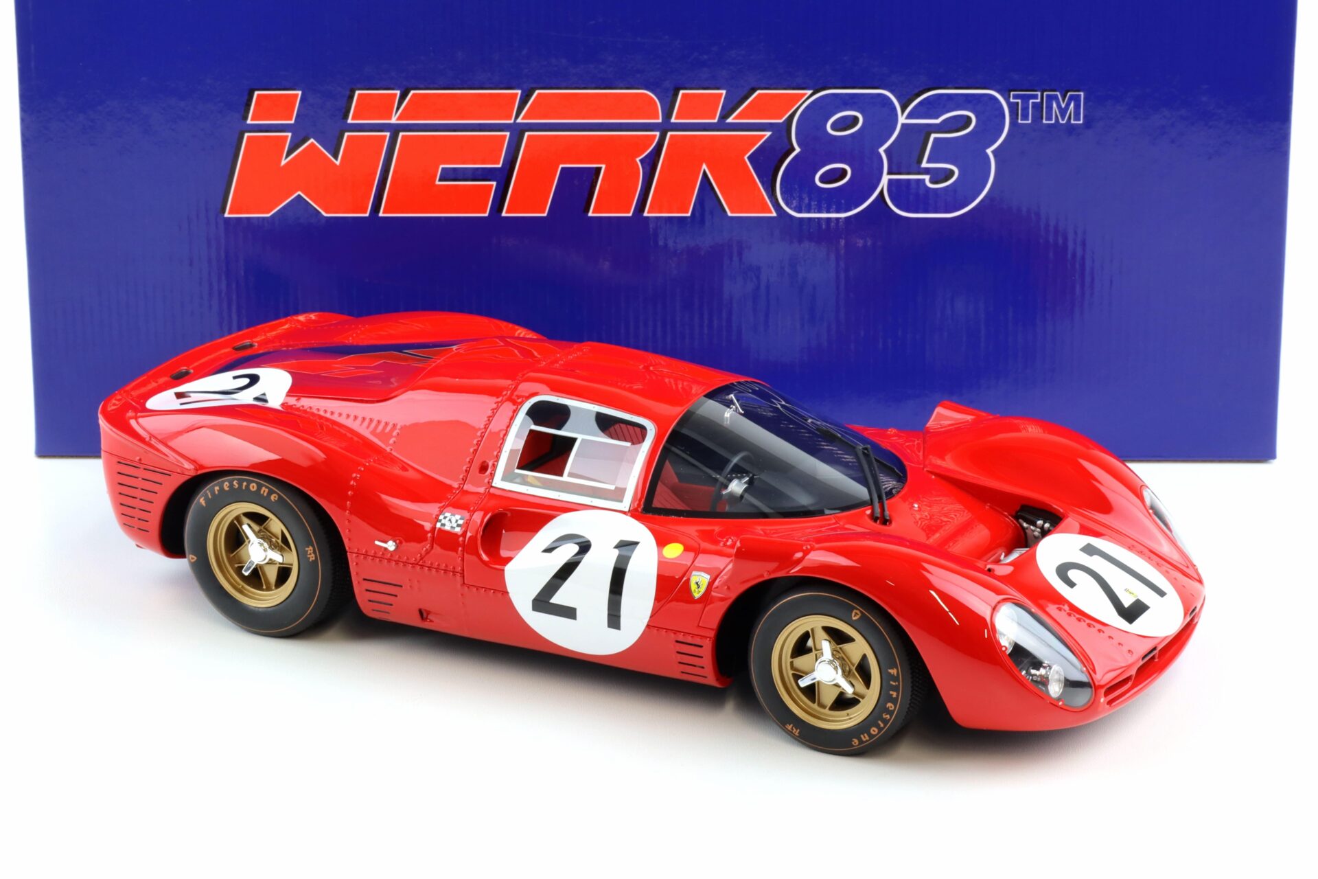 1:12 WERK83 Ferrari 330 P4 #21 2nd 24h Le Mans 1967 Scarfiotti/ Parks