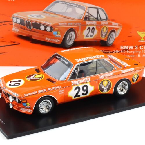 1:18 Spark BMW 3.0 CSL #29 Winner 24h Nürburgring 1973 Jägermeister Lauda/ Muir