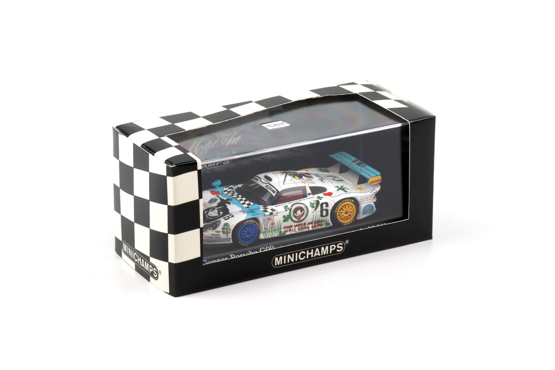 1:43 Minichamps Gunnar Porsche 911 996 GT1 G99 #6 Bully Hill Vineyards 2003