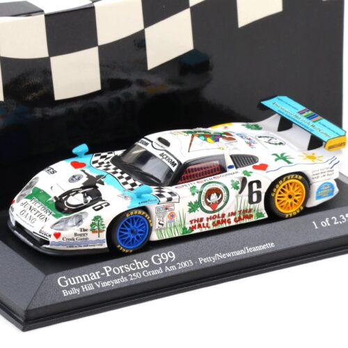 1:43 Minichamps Gunnar Porsche 911 996 GT1 G99 #6 Bully Hill Vineyards 2003