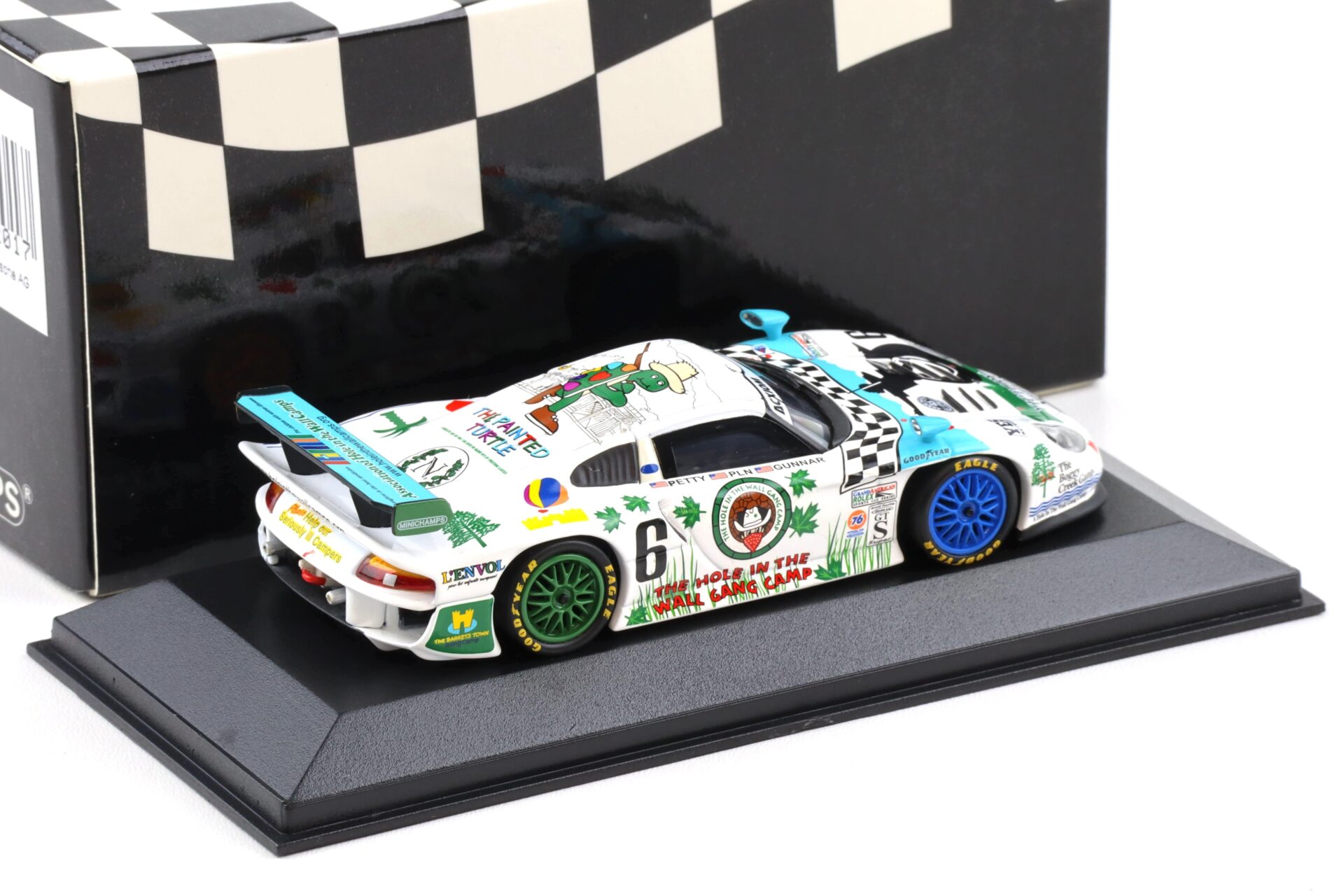 1:43 Minichamps Gunnar Porsche 911 996 GT1 G99 #6 Bully Hill Vineyards 2003