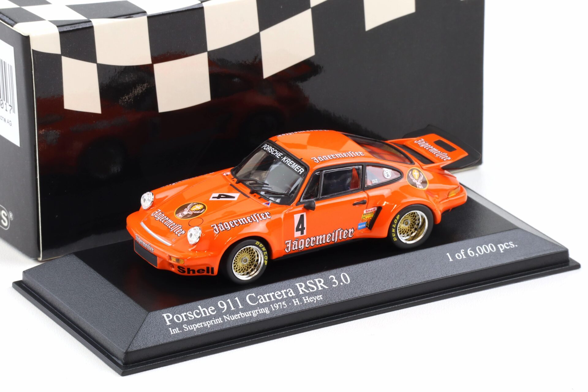 ID 105703 orig.jpg 1:43 Minichamps Porsche 911 Carrera RSR Int. Supersprint 1975 Heyer #4 Jägermeister