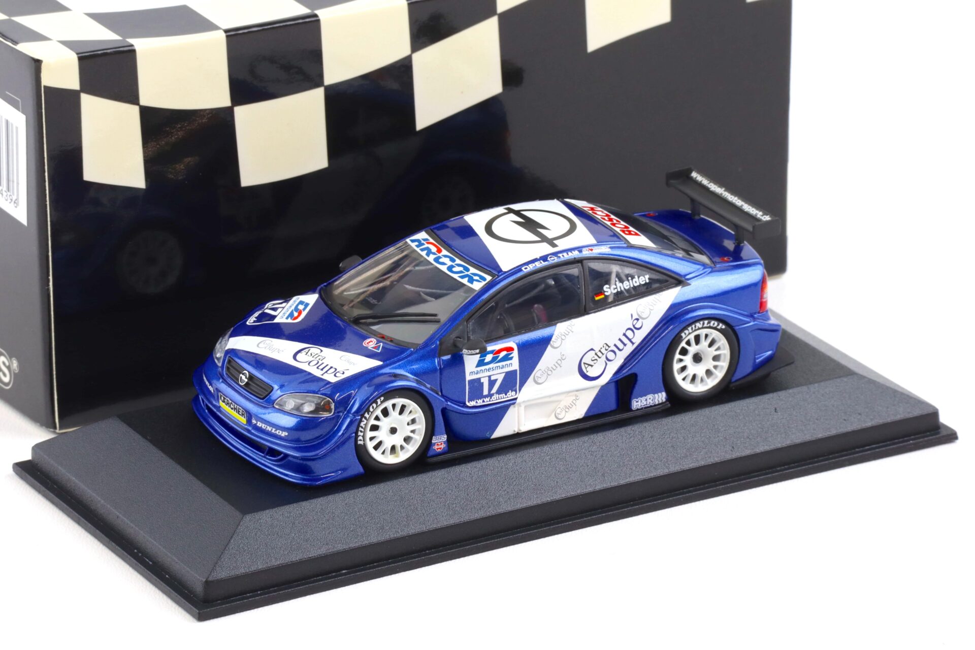 ID 105804 orig.jpg 1:43 Minichamps Opel V8 Coupe DTM 2000 Team Holzer #17 Scheider Astra Coupe