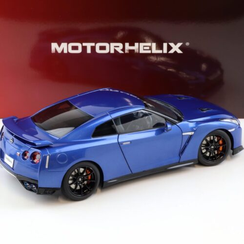 1:18 Motorhelix Nissan GT-R R35 Track Edition by NISMO 2020 Wangan blue M83504